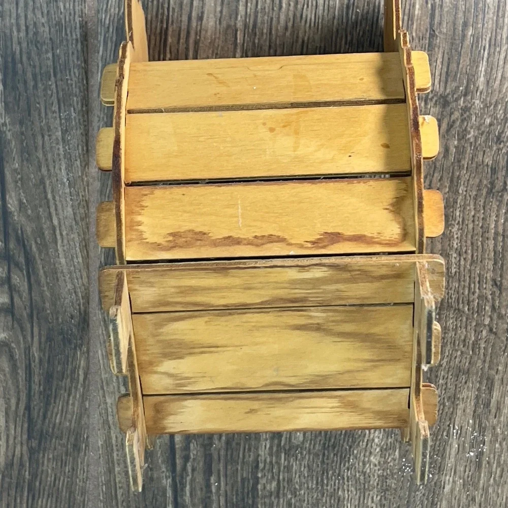 Wooden Sheep Trinket Box Holder Floral Ribbon Decoration Farmhouse Decor Cottage